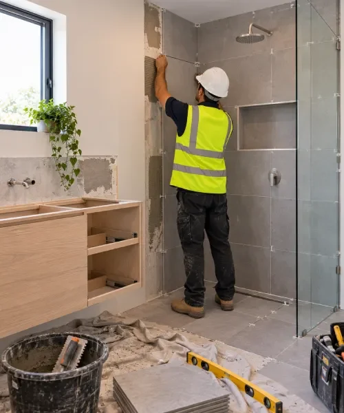 Complete bathroom renovation project management