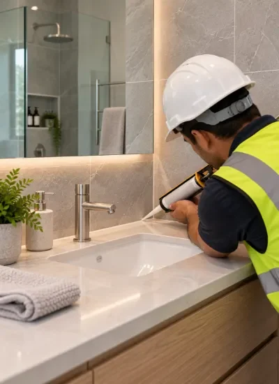Coordinated bathroom renovation planning and project management