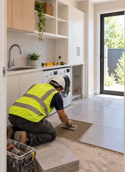 Laundry renovation planning with clear scope assessment